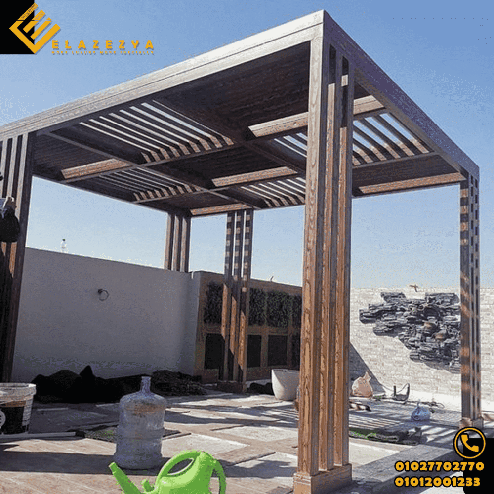 برجولات خشبية مميزة وتصاميم عصرية 1 برجولات خشبية