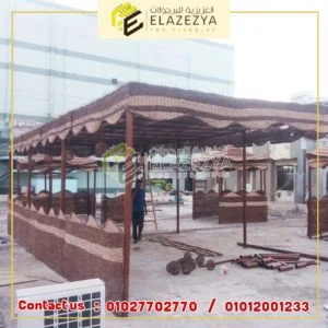 برجولات خشب وتمر حنة