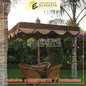 برجولات خشب وتمر حنة