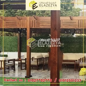 ما تكلفة مظلات جلسات حدائق خشبية مودرن 2021 