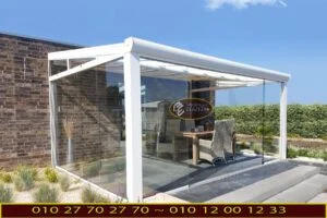 احدث تقفيلات غرف زجاجية للحدائق 2020 | 2021 51 غرف زجاجية شركة العزيزية للبرجولات 11