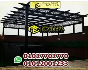 احدث شكل برجولات خشب جديده 