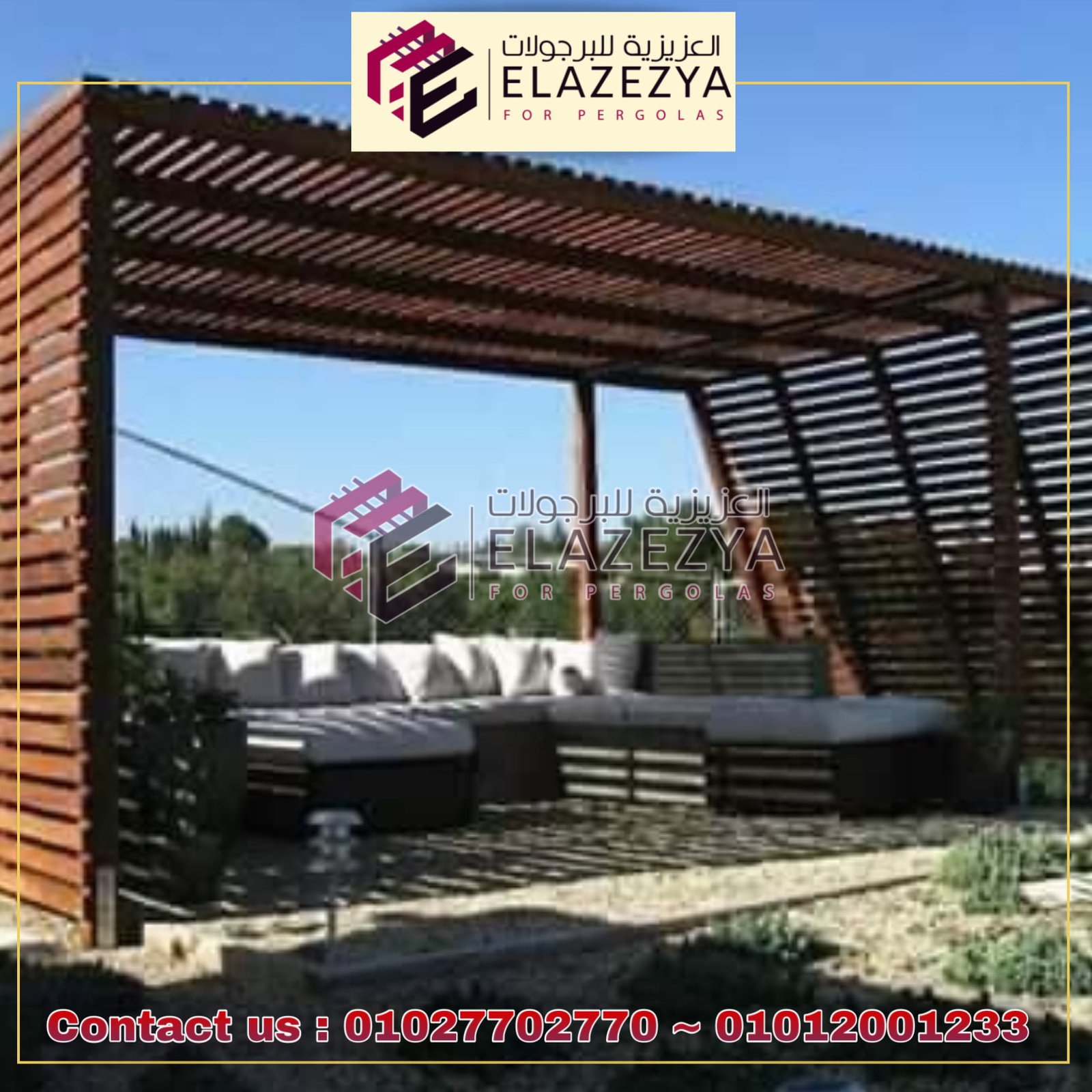 برجولات خشبية 3d | اوتوكاد | dwg بأشكال جديدة في مصر