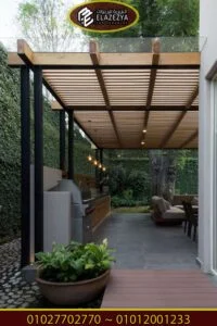 بالصور احدث شكل برجولات خشب جديده مناسبه لعام 2021 