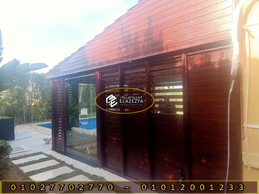 عمل برجولة خشب |برجولا خشب جديدة 26 12