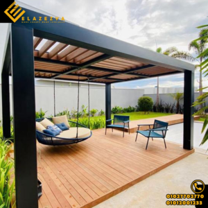 أفكار ديكور خارجي 2025 من تنفيذ شركة العزيزية للبرجولات