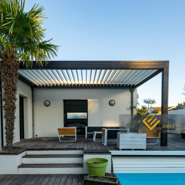 تندات المونيوم متحركة يدويًا وريموت كنترول