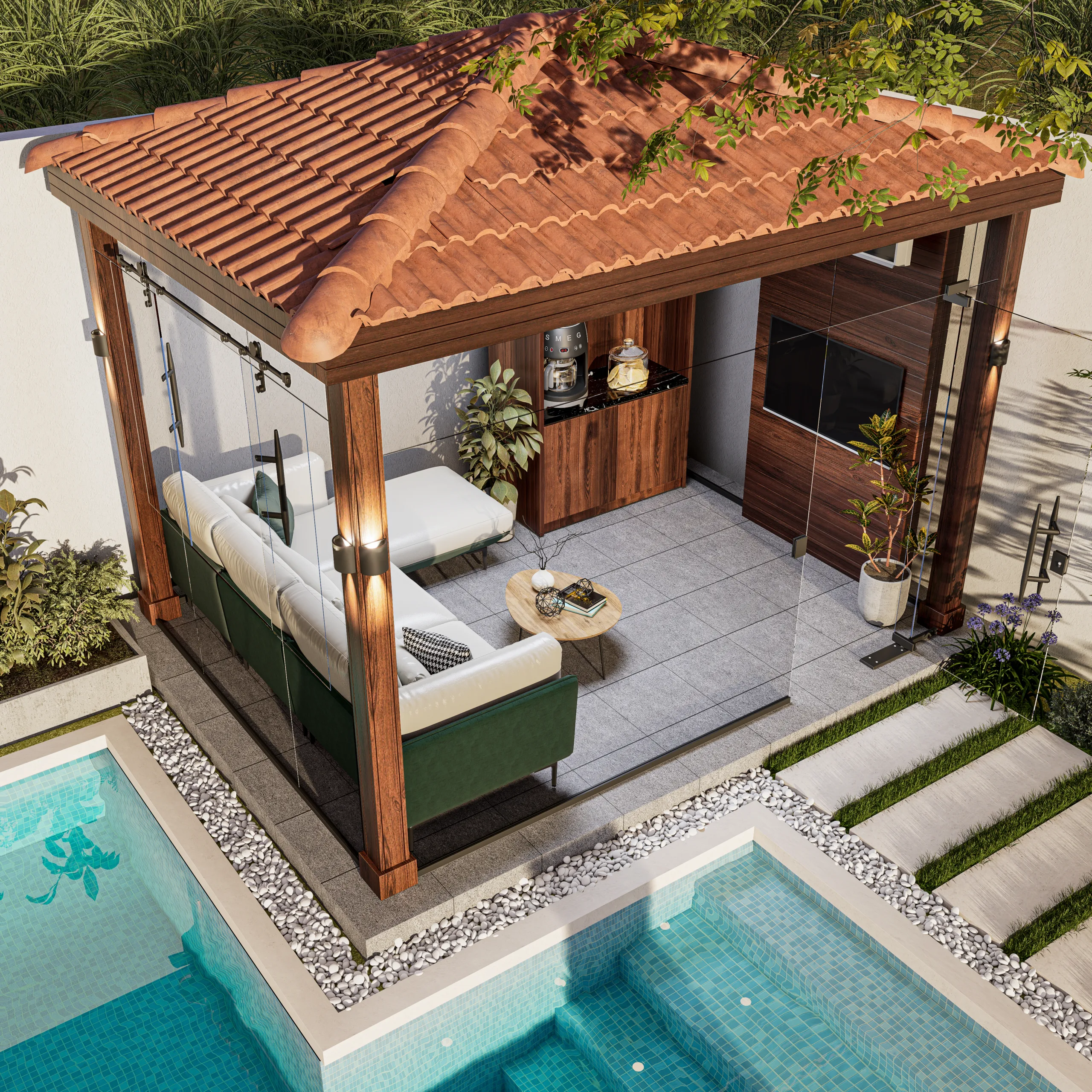 غرفة زجاجية مقاس 3 م * 4 م 4 غرفة زجاجية مقاس 3 م * 4 م الصورة 4