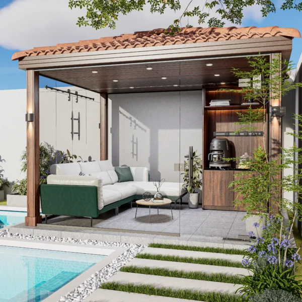 غرفة زجاجية مقاس 3 م * 4 م